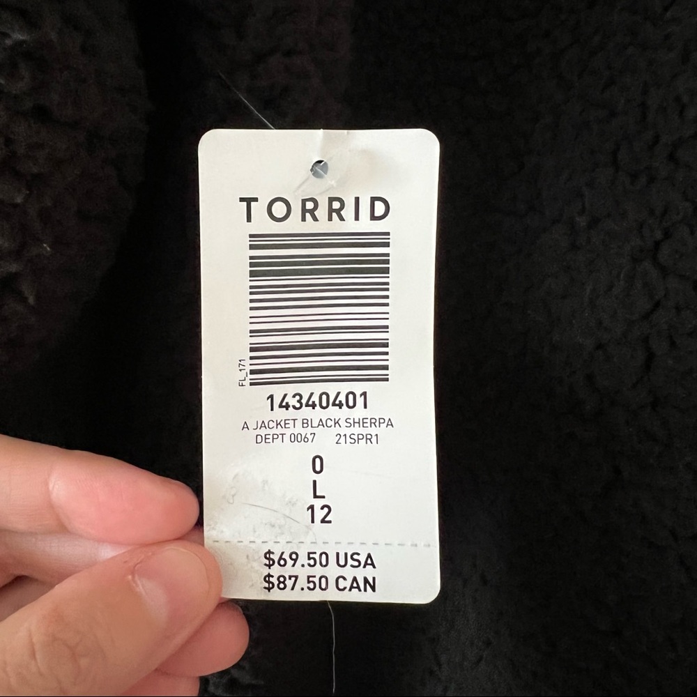 Torrid black Sherpa half-zip active pullover - Picture 10 of 11